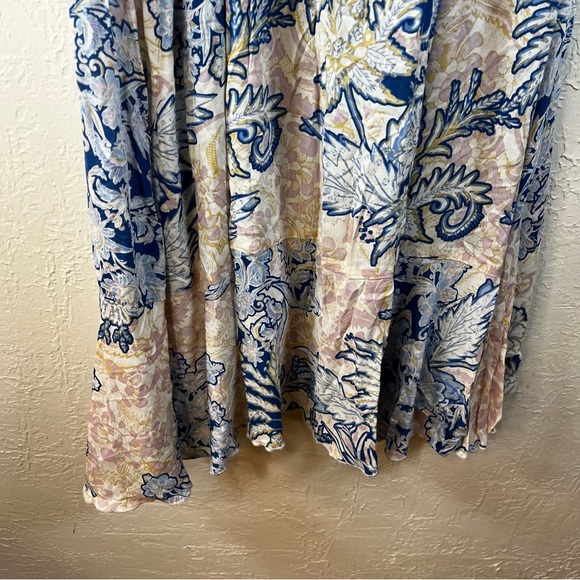 Free People Forever Yours Slip Maxi Dress in Blue Floral - Picture 13 of 15